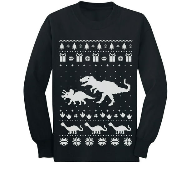 Trex Dinosaur Ugly Dino Christmas Holiday Toddler/Kids Long sleeve T-Shirt T-rex Trex Dinosaur Ugly Dino Christmas Holiday Toddler/Kids Long sleeve T-Shirt T-rex